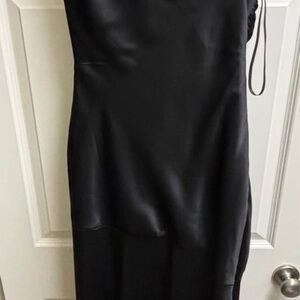 Revelry One Shoulder Black Dress